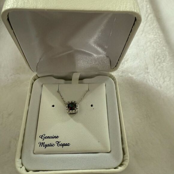 Kohl’s Mystic Topaz Necklace - Picture 2 of 3